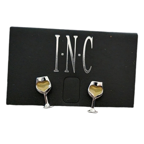 I.N.C. INTERNATIONAL CONCEPTS  Wine Glass Stud Earrings - Picture 1 of 9